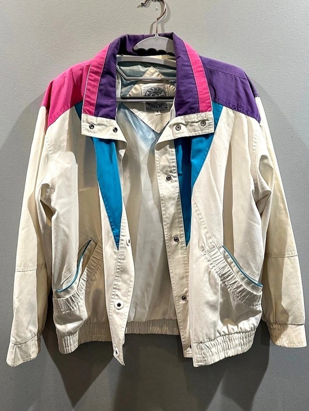 Be In The Current Seen Sports Color Block Windbreaker Size Small 90s vintage
